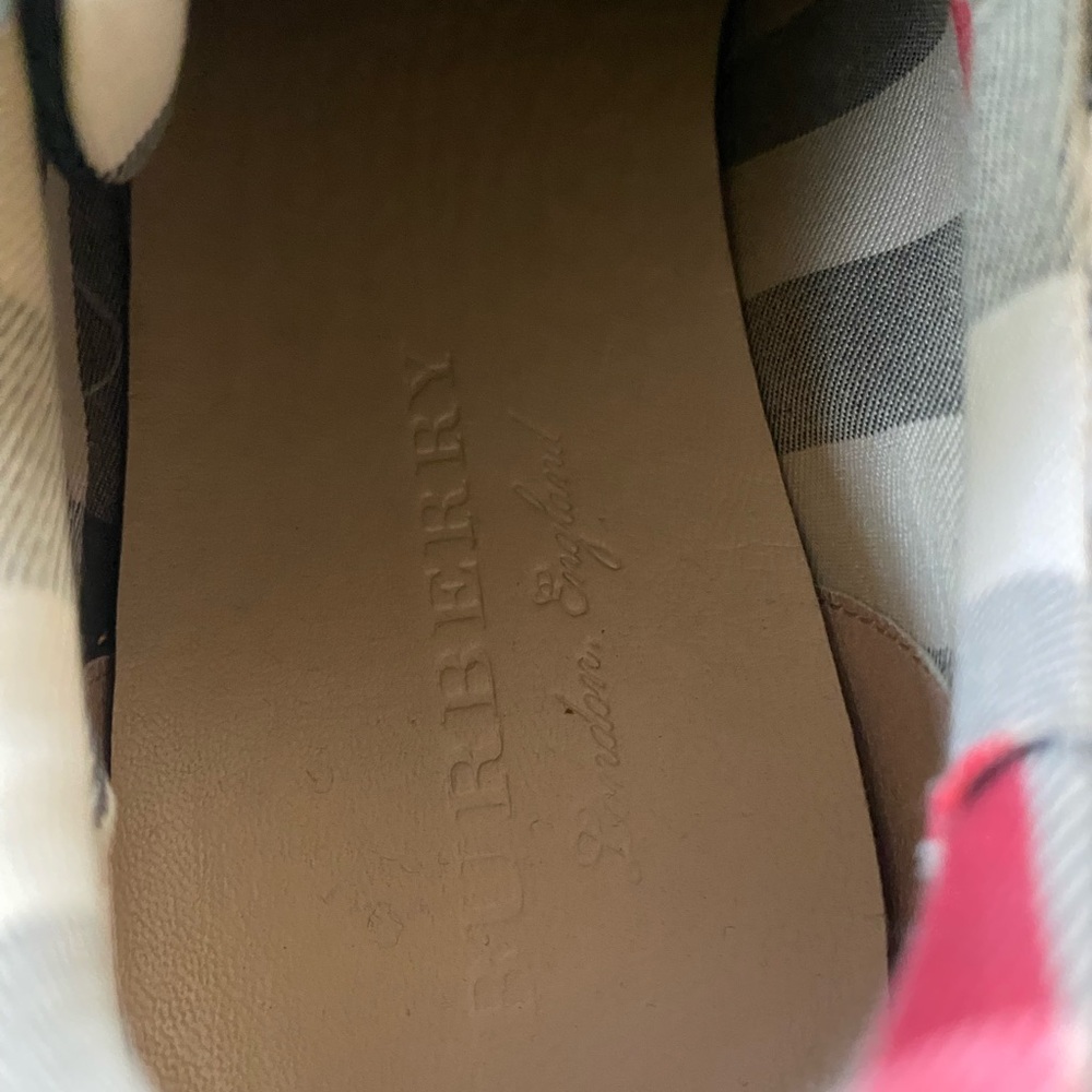 Burberry Multicolor Plaid Women's Sneakers size 36 or 6 - Picture 6 of 8
